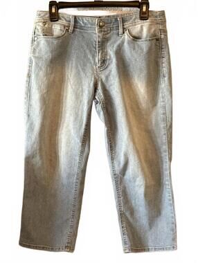 Christopher & Banks Light Wash Denim Capri Jeans Size 4
